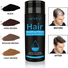 Hair Building Fibers, Nature Keratin Hair Fibers Black, Full Hair Instantly, Professional Quality Fiber Hair Powder Spray for Men and Women (Black)