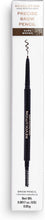 Makeup Revolution Precise Brow Pencil, Double-Ended, Ultra-Fine Pencil Tool, Includes Spoolie, Dark Brown