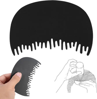 Hairline Comb, Plastic Hairline Comb, Hairline Optimizer, Hairline Fiber Comb, Professional Hair Fiber Forehead Pre hair Line Hairline Plastic Dedicated Comb for Hair Building Fibers