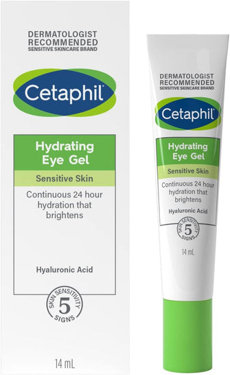 Cetaphil Hyaluronic Acid Eye Gel, 14ml, Eye Cream with Niacinamide, Visibly Reduce Dark Circles, Vegan-Friendly