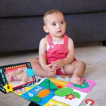 Inbeby Baby Tummy Time Mirror Toys, Baby Toys 0-6 Months, Tummy Time Pillow High Contrast Black and White Newborn Toys, Infant Toys 0 3 6 Months with Play Activity Cinrkle Mat