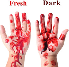 Mysense Dripping Fake Blood Makeup (0.35 oz),Easy Dry Flow Washable Fake Blood for Eyes Drips Nose Bleeds Scar Wounds,Halloween Blood for Cosplay SFX Zombie Vampire Makeup,Dark