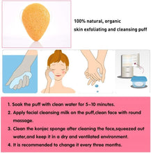 4 Pieces Konjac Facial Sponge, Face Exfoliation Cleaning Sponge Natural Exfoliating Puff Scrub for Makeup Removal and Gentle Deep Pore Cleansing