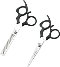 Haryali Professional Scissor Set- 6 Inch Hairdressing Barber Scissors and Hairdresser Thinning Scissors Set for Hair Cutting