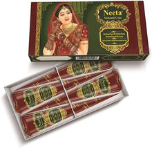 Neeta Indian Mehendi/ Henna Cones For Temporary Body Art Tattoo All Natural Herbal Pure Henna Paste Cones For Festival, Hand Designing, Chemical Free (4 Pieces Cone)