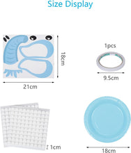 LOOPES Arts and Crafts for Kids 12 Pack Animals Paper Plates Art Sets DIY Craft Kit with Double-Sided Adhesive Tape for 3-12 Years Old Boys Girls Gift & Educational Toys Kits