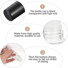 Healifty Pack of 6 Glass Roll Bottles Empty Refillable Roll on Bottles Rollerball Bottle for Essential Oil Perfume 30 ml