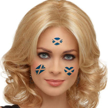 National Flag - English Rugby / Football Country Flag - 8 Pack (40 Tattoos) Temporary Face & Body Tattoo Sticker - Perfect for trips to the pub, Sporting events St Georges Day (8 Styles) (Scotland)