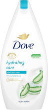 Dove Hydrating Care Body Wash with aloe vera and birch water for soothed and replenished skin after just one shower 450 ml