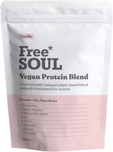Free Soul Vegan Protein Powder  Formulated for Women  600g  20g Protein with Added Nutrients  Gluten & Soy Free Plant Based Nutrition Shake  Pea and Hemp Isolate Protein (Vanilla)