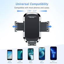 Blukar Car Phone Holder, Air Vent Car Phone Mount Cradle 360 Rotation - Upgraded Super Stable Hook Clip - One Button Release Holder for iPhone, Galaxy, All 4.0''-6.7'' Smartphones