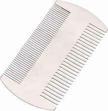 AOVNA Metal Hair&Beard Comb Stainless Steel Comb Credit Comb Hair Comb Anti-Static Dual Action Beard Comb