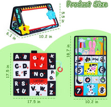 Inbeby Baby Tummy Time Mirror Toys, Baby Toys 0-6 Months, Tummy Time Pillow High Contrast Black and White Newborn Toys, Infant Toys 0 3 6 Months with Play Activity Cinrkle Mat