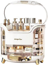 LZDMY Makeup Storage Organiser with Clear Lid, Skincare Organiser Drawers Beauty Holder Cosmetic Organisers for Bathroom, DressingTable Organiser Dustproof Waterproof