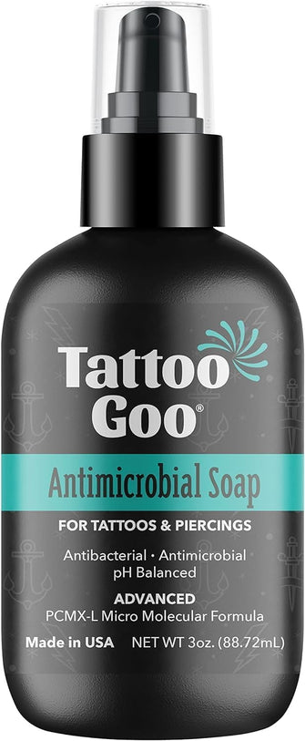 KRIDT Tattoo Goo Aftercare Antimicrobial Soap 88ml In Dispensing Bottle