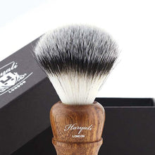 Haryali London Mens Shaving Brush with Synthetic Badger Hair Bristles Comes in Box