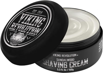 Luxury Shaving Cream for Men- Sandalwood Scent - Soft, Smooth & Silky Shaving Soap - Rich Lather for the Smoothest Shave - 5.3oz