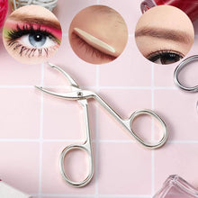 MBUYGYUO Eyebrow Tweezers 1 Pcs Stainless Steel Curved Beauty Scissors Slant Tip Tweezer Tweezers Hair Plucker Scissor Handle Eyebrow Tweezer for Women and Men