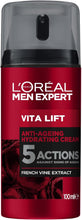 L'Oral Men Expert Vita Lift, 5 Anti Ageing Actions, Pro-Retinol & Peppermint, Moisturiser, 100 ml