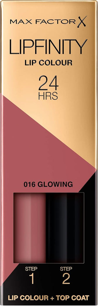 Max Factor Lipfinity Long-Lasting Two Step Lipstick - 016 Glowing Pink, 4.2g