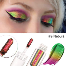 Chameleon Liquid Eyeshadow, Metallic Glitter Multichrome Eye Shadow, Sparkling Intense MultiColor Shifting Eye Makeup, High Pigment No Creasing, Quick-Drying Change Duochrome Eyeshadows