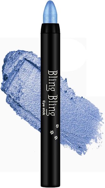 Eyeshadow Pen, Crayon Waterproof Eyeshadow Stick, Shimmer Cream Eye Shadow Pencil, Lasting Waterproof Dark Blue Eyeliner Pencil Create Glitter Eye Makeup (13)