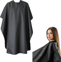 Hair Dressers Cape - Black Lining Fabric Barbers Hair Dressing Gowns 140 x 120 cm Full Length with a Hook to Protect Clothes - Professional Unisex Barber Cape for Salon, Home and Barbers