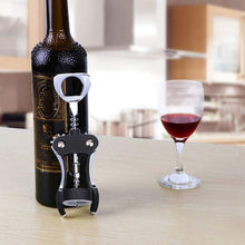Foho Corkscrew Wine Bottle Opener with Bottle Stopper, Waiters Multifunctional Metal Wing Corkscrew for Wine Beer Cap Bottles Opener Remover