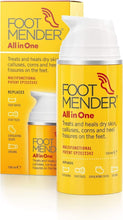 Footmender All in One  Treats and Heals Dry Feet, Hard Skin (calluses), Corns and Cracked Heels (Heel fissures)  Significant Effect After First Treatment  100ml