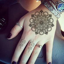 Mandala Temporary Tattoos, Waterproof and Sweat-Proof Fake Tattoos Body Art for Women Girls Fascinating Tattoos