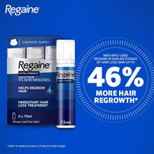 Regaine For Men Hair Regrowth Foam 3 x 73ml (Packing May Vary)