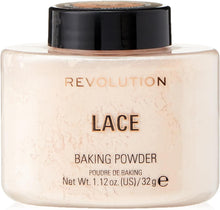 Makeup Revolution Loose Baking Powder, Prolongs Makeup Wear, Makeup Setting Powder, Lace, For Light Skin Tones, 32g