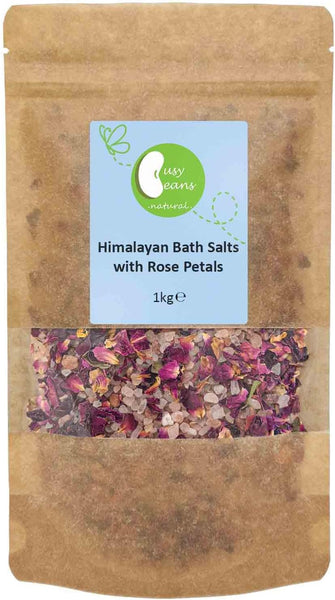 Himalayan Bath Salts with Rose Petals by Busy Beans (1kg)