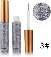 Glitter Liquid Eyeliner, OCHILIMA Long Lasting Waterproof Shimmer High Pigmented Silver Gold Metallic Colorful Eyeliners Glitter Makeup for Women