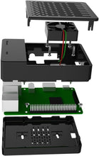 GeeekPi Case for Raspberry Pi 3 Model B+ (B Plus), computer case with Cooling Fan and 3PCS Heatsinks for Raspberry Pi 3/2 Model B (Not Include Raspberry Pi Board)(Black)