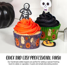 Halloween Spooky Skeletons Sugar Toppers