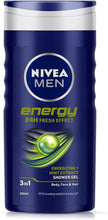 NIVEA MEN Shower Gel, Energy, 250 ml