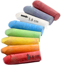 Kids B Crafty 72 Pack Chunky Coloured Chalks - 24 Vibrant Colours, Washable, Pavement Chalk for Kids, Fun Outdoor Garden Toys, Ideal for Toddlers & Artists