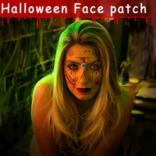 6 Sheets Halloween Face Temporary Tattoos,Scary Tattoo Stickers, 3D Witch Zombie Makeup Kit Roses Face Tattoos Stickers for Halloween Party Favours Makeup Carnival Masquerade