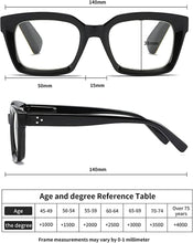 Hubeye 2 Pairs Retro Oversized Large Frame Reading Glasses for Women Men Black Square Fashion Oprah Style Blue Light Blocking Computer Reader +2.0