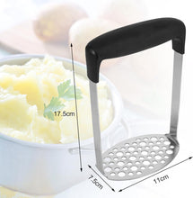 RosewineC Stainless Steel Potato Masher, Baby Food Masher with Non Slip Handle for Mashed Potatoes, Jam, Vegetables and Fruits