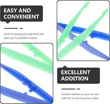 Healifty 10Pcs Disposable Tweezers Plastic Anti Static Tweezers Set Electronics DIY Repair Tool (Color Random)