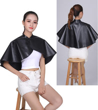 2pcs Hair Cutting Cape, Hairdressing Cape Short, Hairdressers Cape for Adults Black, Grey, Black Hairdressing Gown, Shampoo Capes, Waterproof Barber Gown, Makeup Cape for Women Beautician Hairdresser