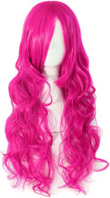 MapofBeauty 70cm Long Pink Wavy Cosplay Party Wig (Pink)