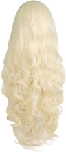 MapofBeauty 32 Inch/80 cm Charming Long Wigs for Women Curly Wavy Cosplay Costume Ladies Party Wig (Light Blonde)