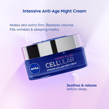 NIVEA Hyaluron Cellular Filler Anti-Age Night Cream, Night Cream for Women with Hyaluronic Acid and Magnolia Extract, Anti Wrinkle Night Cream, Night Face Cream