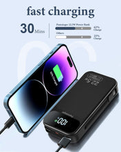 Power Bank 25800mAh Fast Charging Built-in 2 cables, 22.5W Portable Charger, Portable USB C Power bank Battery Pack with LCD Display Powerbank for Smartphones Tablets and More