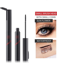 4D Silk Fiber Eyelash Mascara,Waterproof Mascara Black,Extra Long Thick & Voluminous Lash Mascara Brush,No Clumping, No Smudging for Makeup