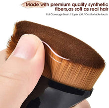 Petal-Shaped Foundation Brush Premium - Makeup Brush Flat Top Soft Silky Synthetic Fiber Brush Face Blush Professional, Suitable for Cream Mixed Liquid or Flawless Powder Cosmetics