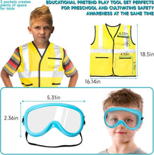 LOYO Kids Tool Set 50 Pcs Kids Construction Toys with Vest, Tool Box with Electric Drill Toy, Pretend Play Kids Toys for Boys Age 3 4 5 6 Years Old